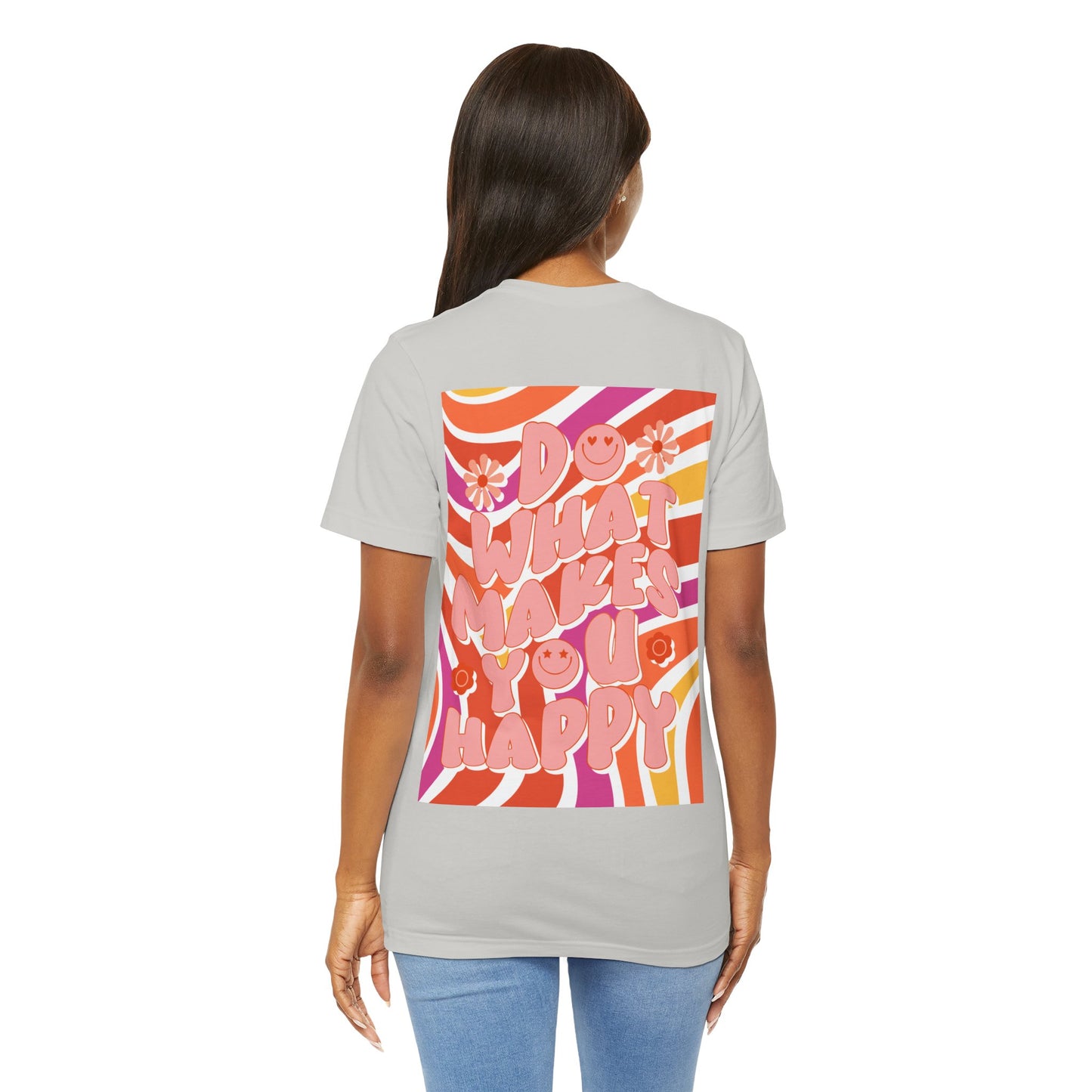 Hippie Happy 60's Retro Short Sleeve Tee Sizes S-2xl
