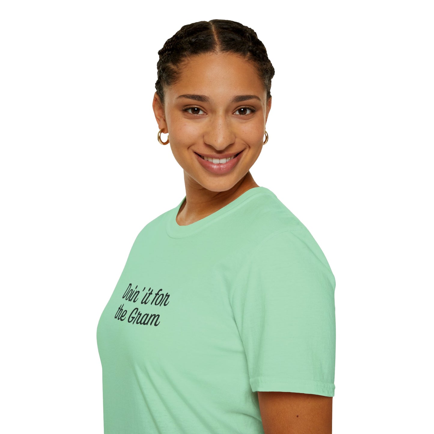 Doin' it for the Gram Influencer Women's Plus Short Sleeve Softstyle T-Shirt Sizes xl-5xl