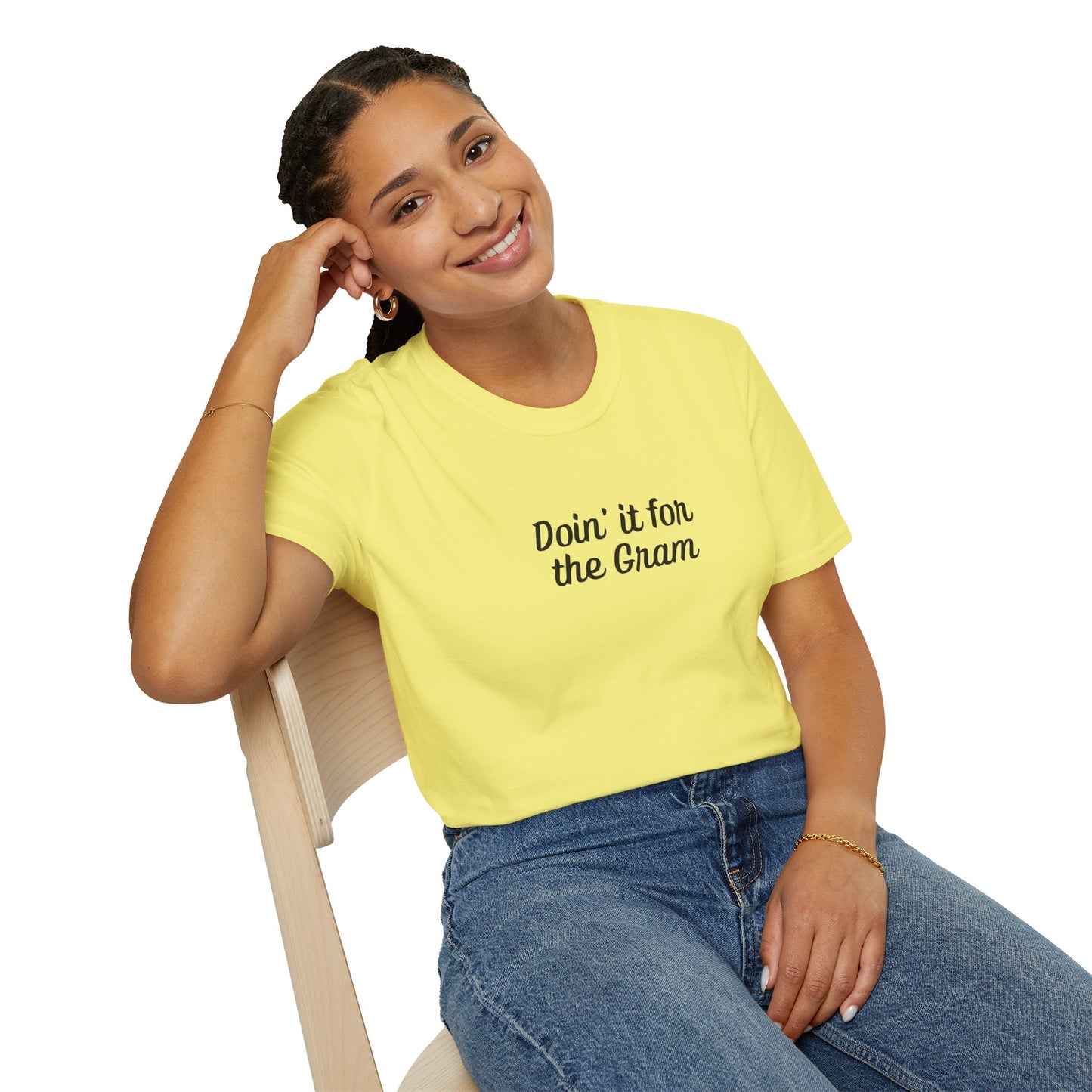 Doin' it for the Gram Influencer Women's Plus Short Sleeve Softstyle T-Shirt Sizes xl-5xl