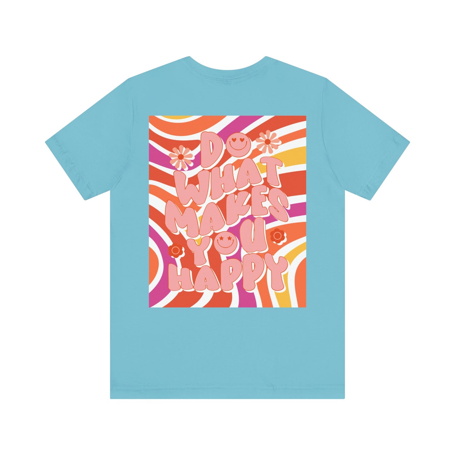 Hippie Happy 60's Retro Short Sleeve Tee Sizes S-2xl