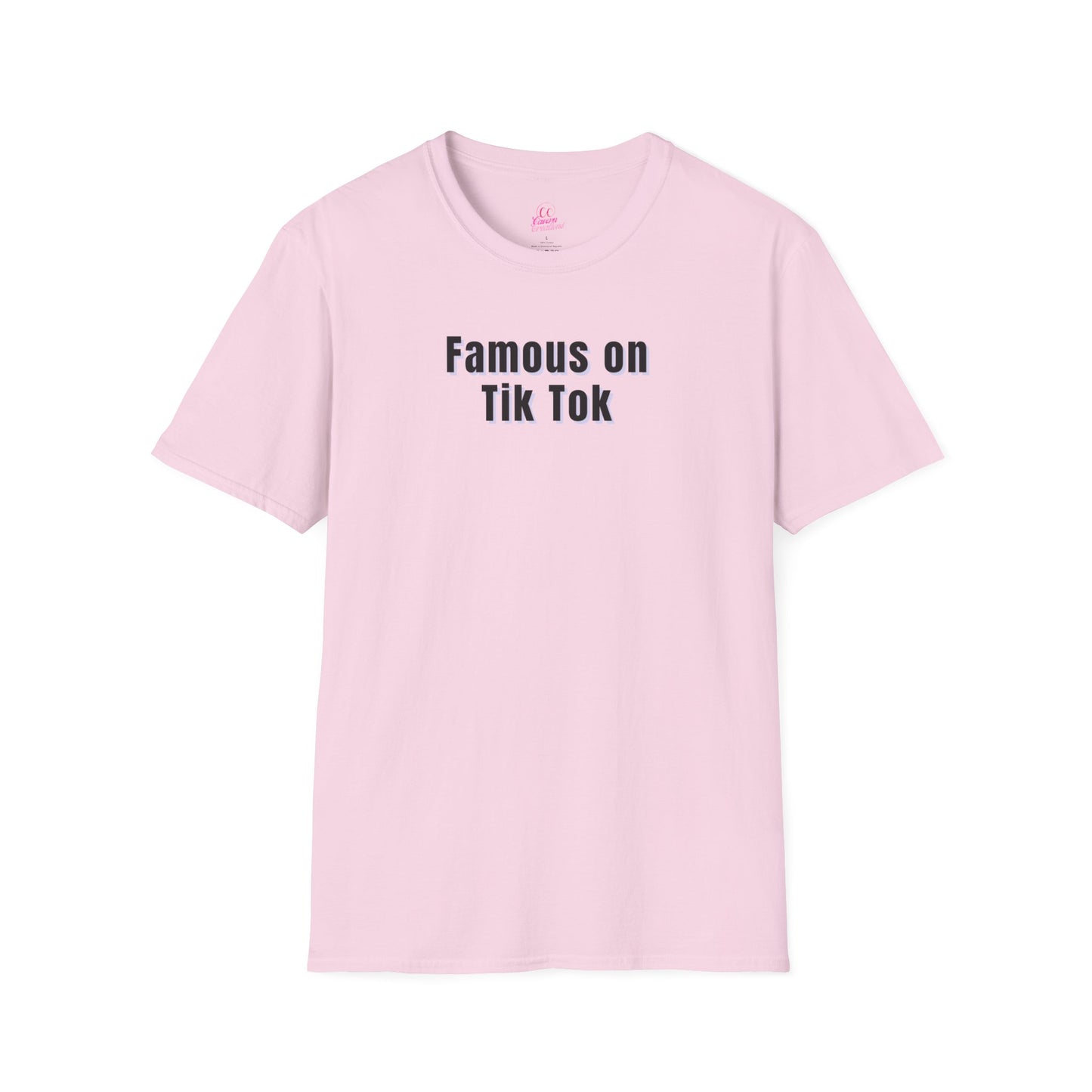Famous on Tik Tok Influencer Women's Plus Short Sleeve Softstyle T-Shirt Sizes xl-5xl