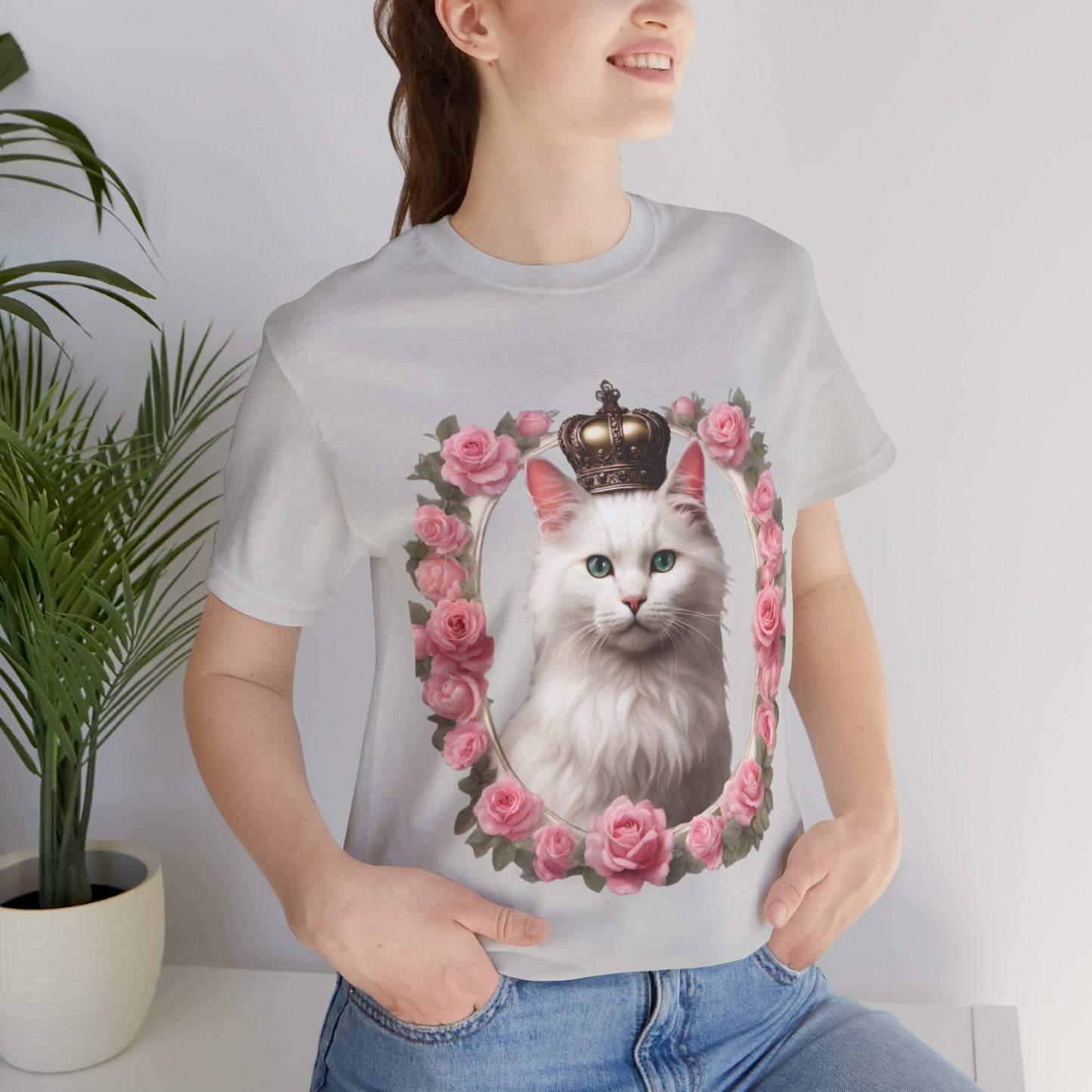 Coquette Kitty Cat Princess Women's Jersey Short Sleeved Tee Size S-2xl