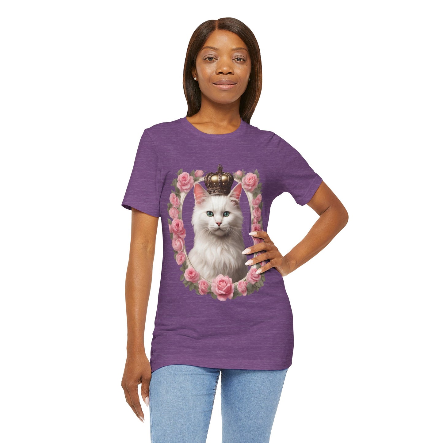 Coquette Kitty Cat Princess Women's Jersey Short Sleeved Tee Size S-2xl