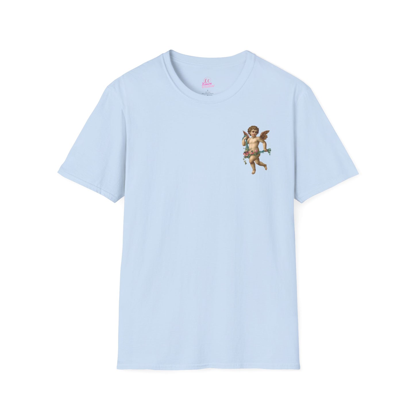 Cherub Baby Angel Rose Wings Softstyle Plus Short Sleeve T-Shirt Sizes xl-5xl