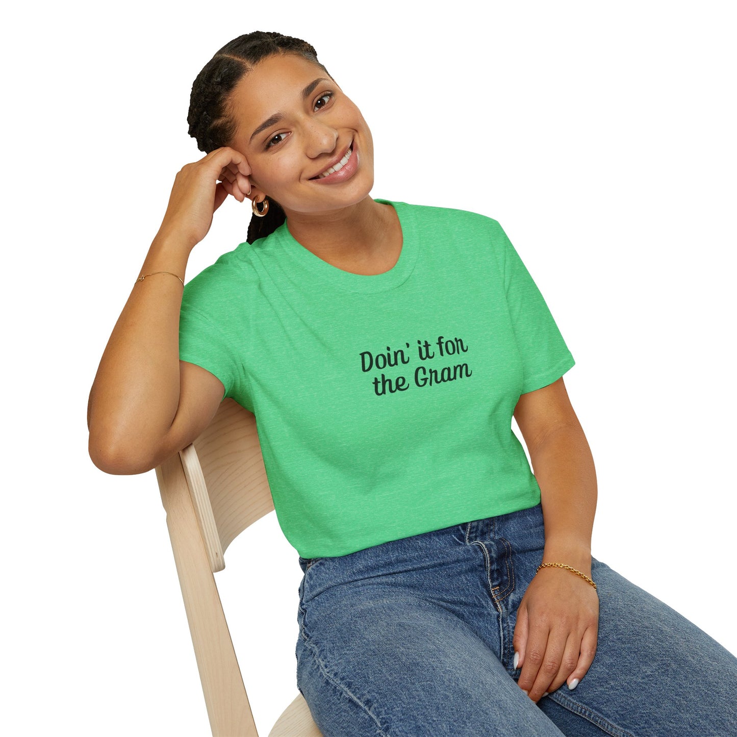 Doin' it for the Gram Influencer Women's Plus Short Sleeve Softstyle T-Shirt Sizes xl-5xl