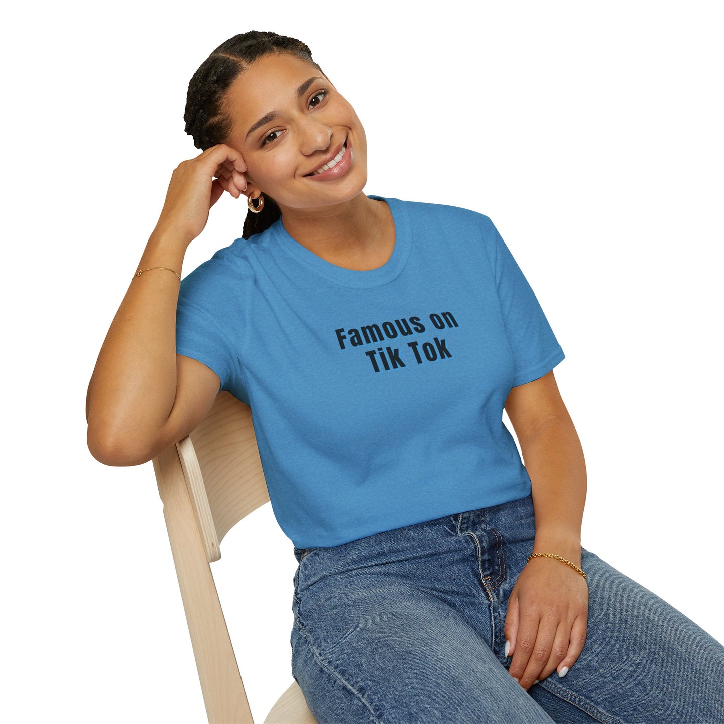 Famous on Tik Tok Influencer Women's Plus Short Sleeve Softstyle T-Shirt Sizes xl-5xl