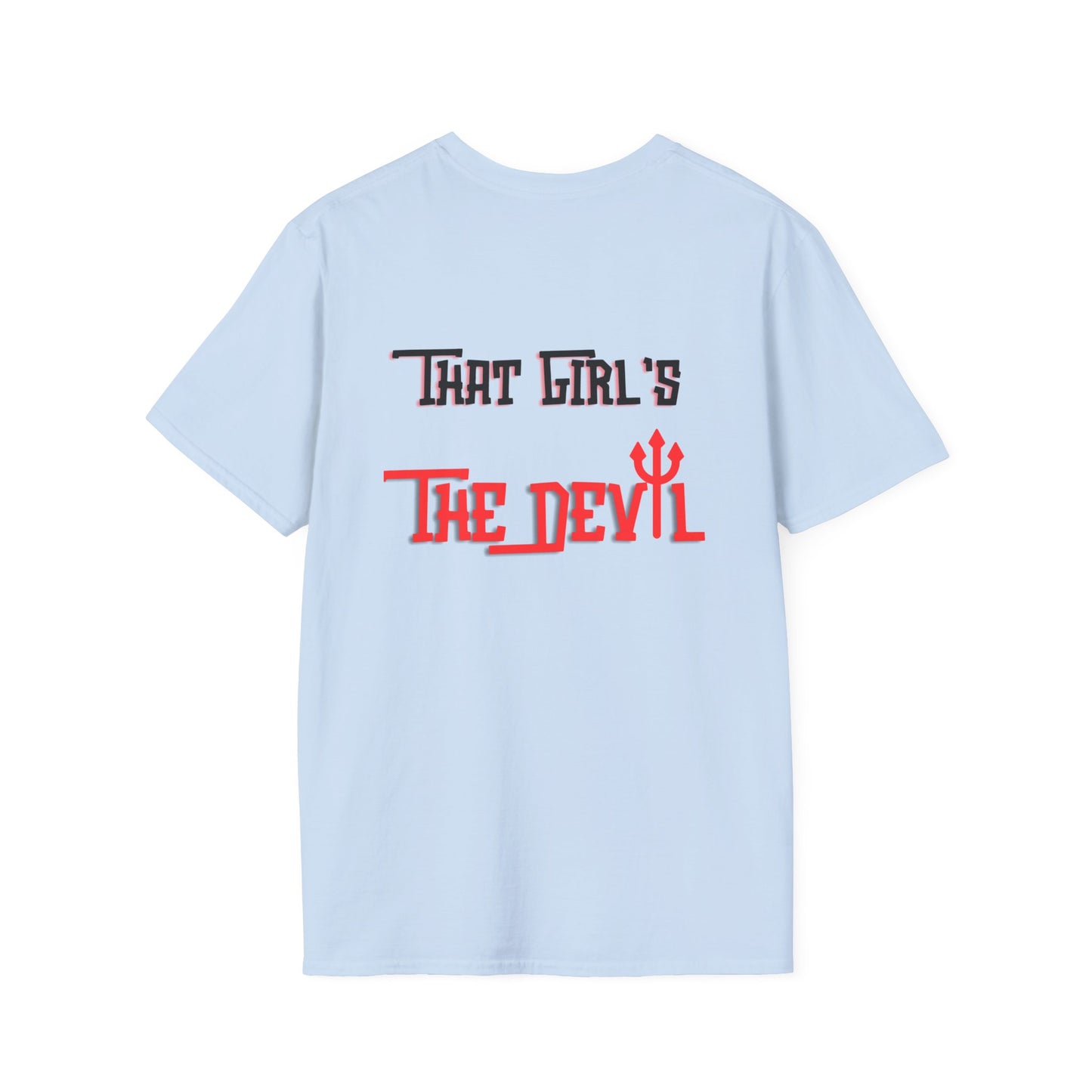 Devil Girl Double Sided Softstyle Plus Short Sleeve T-Shirt Sizes xl-5xl
