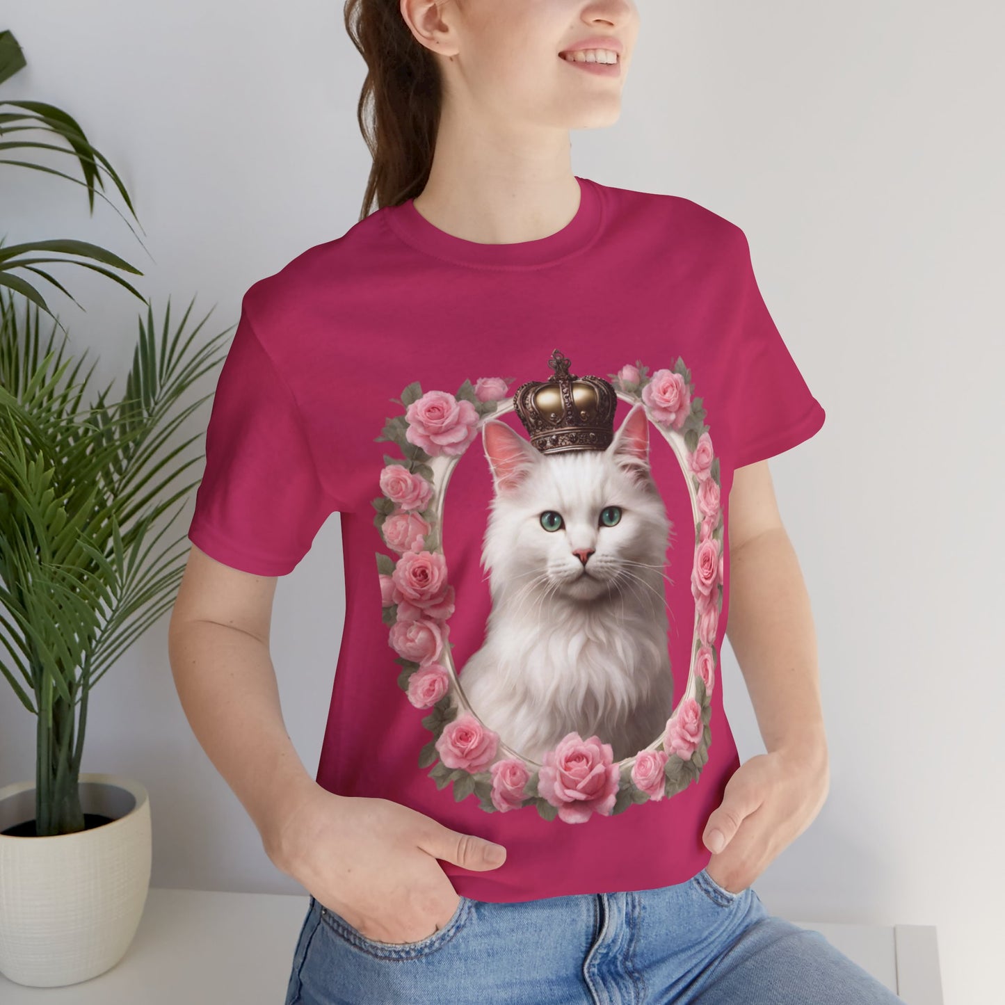 Coquette Kitty Cat Princess Women's Jersey Short Sleeved Tee Size S-2xl