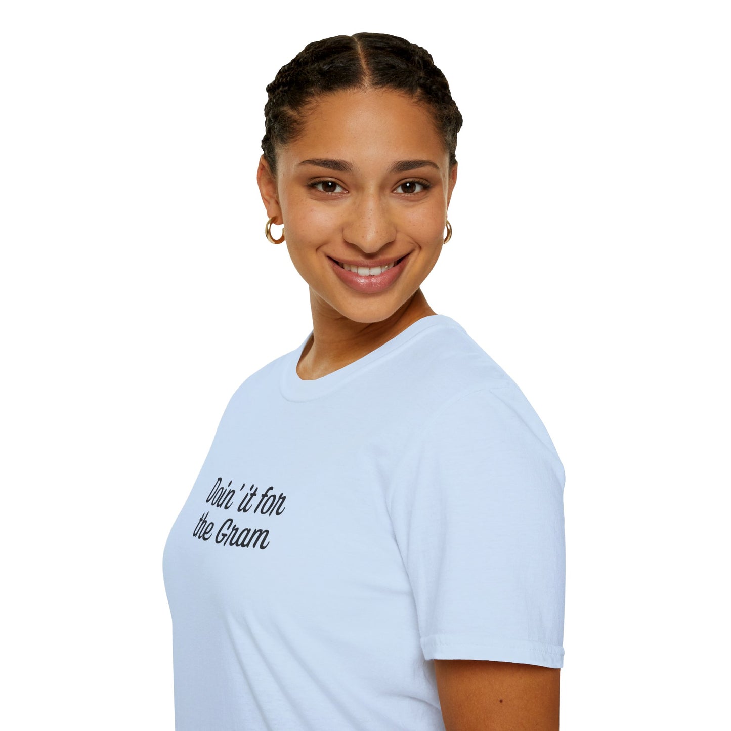 Doin' it for the Gram Influencer Women's Plus Short Sleeve Softstyle T-Shirt Sizes xl-5xl