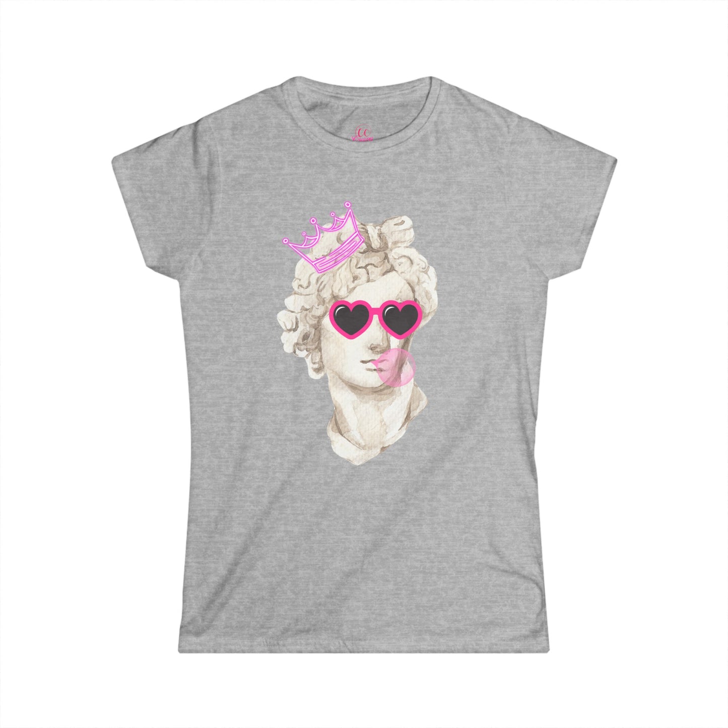 Pink Bubble Princess Women's Softstyle Tee Sizes S-2xl
