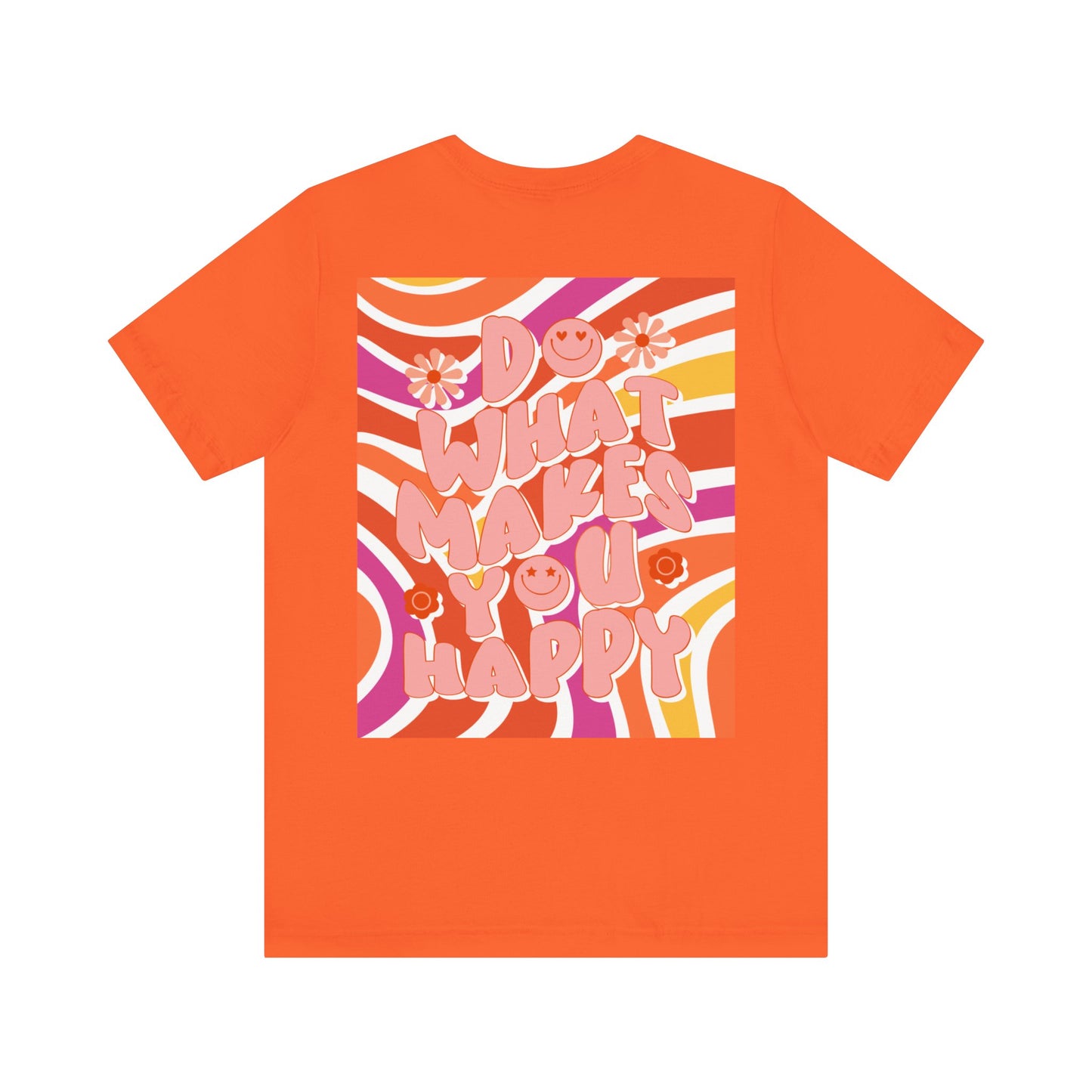 Hippie Happy 60's Retro Short Sleeve Tee Sizes S-2xl