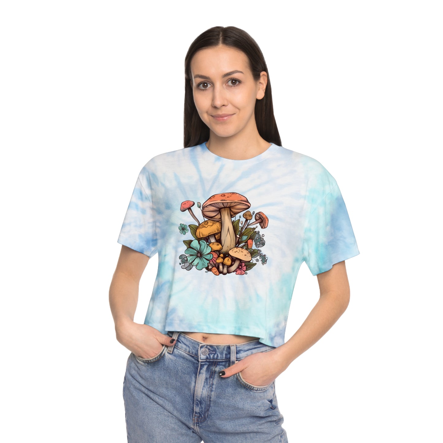 Mushrooms Tie-Dye Festival Women's Tee Sizes xs-xl
