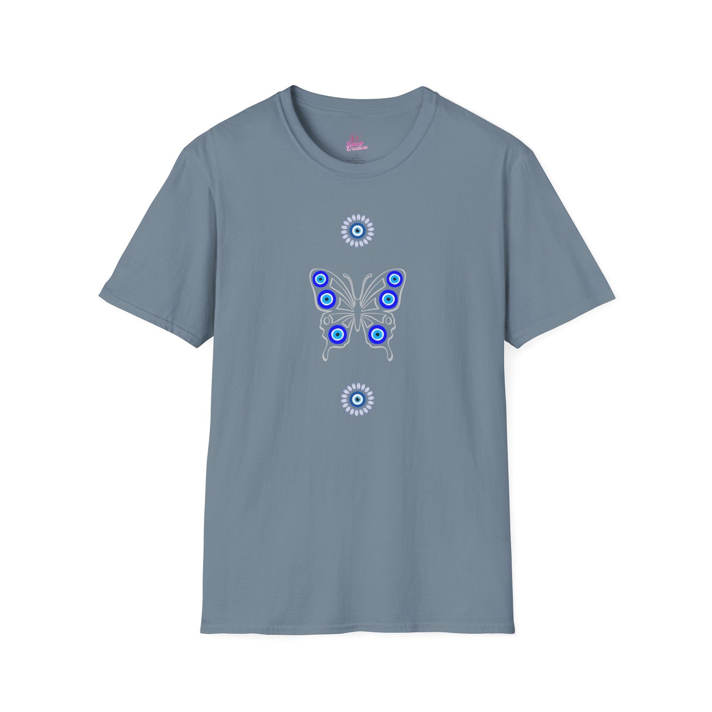 Evil Eye Butterfly Protection Women's Plus Short Sleeve Softstyle T-Shirt Sizes xl-5xl
