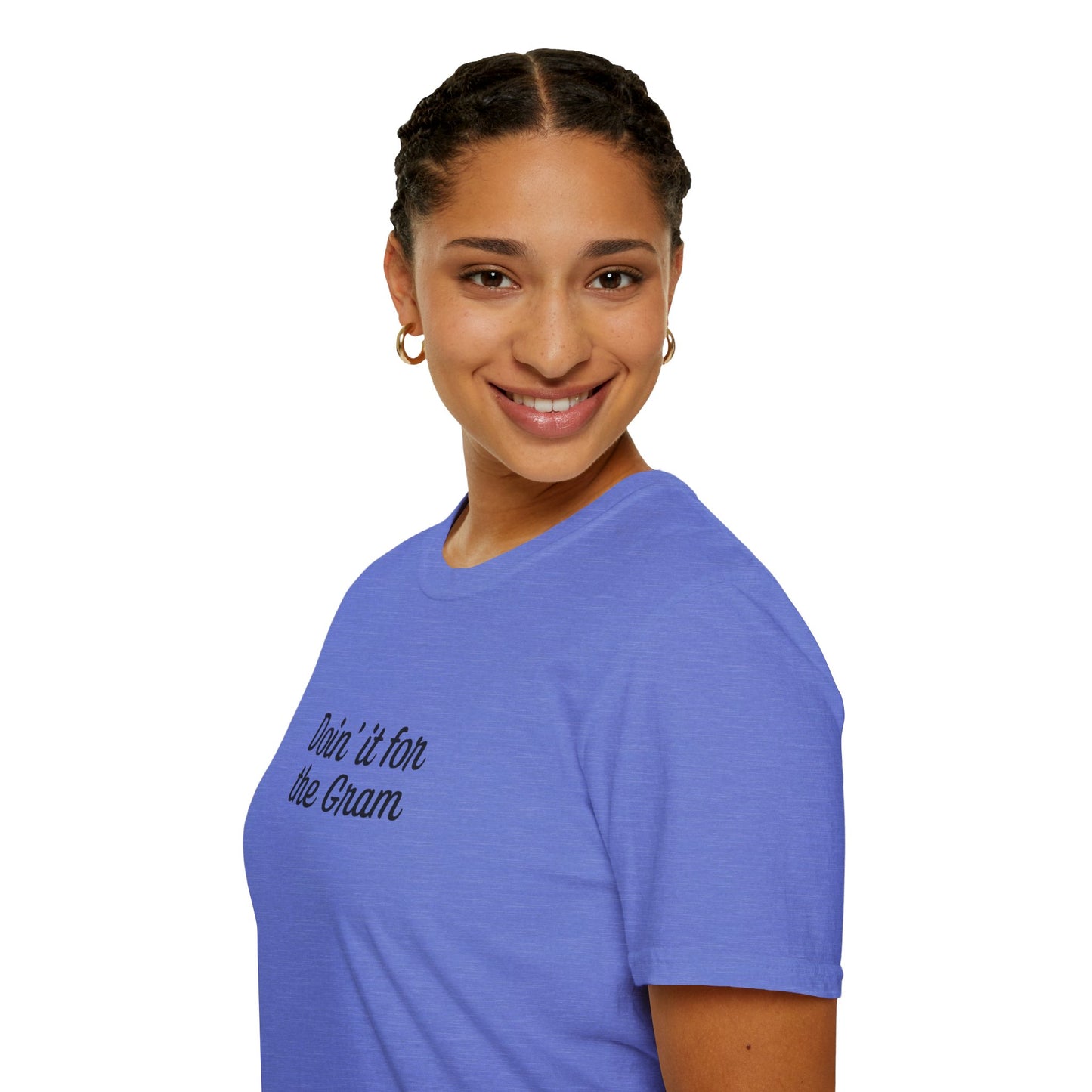 Doin' it for the Gram Influencer Women's Plus Short Sleeve Softstyle T-Shirt Sizes xl-5xl