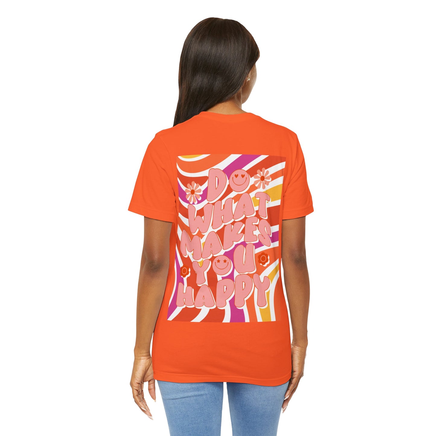 Hippie Happy 60's Retro Short Sleeve Tee Sizes S-2xl