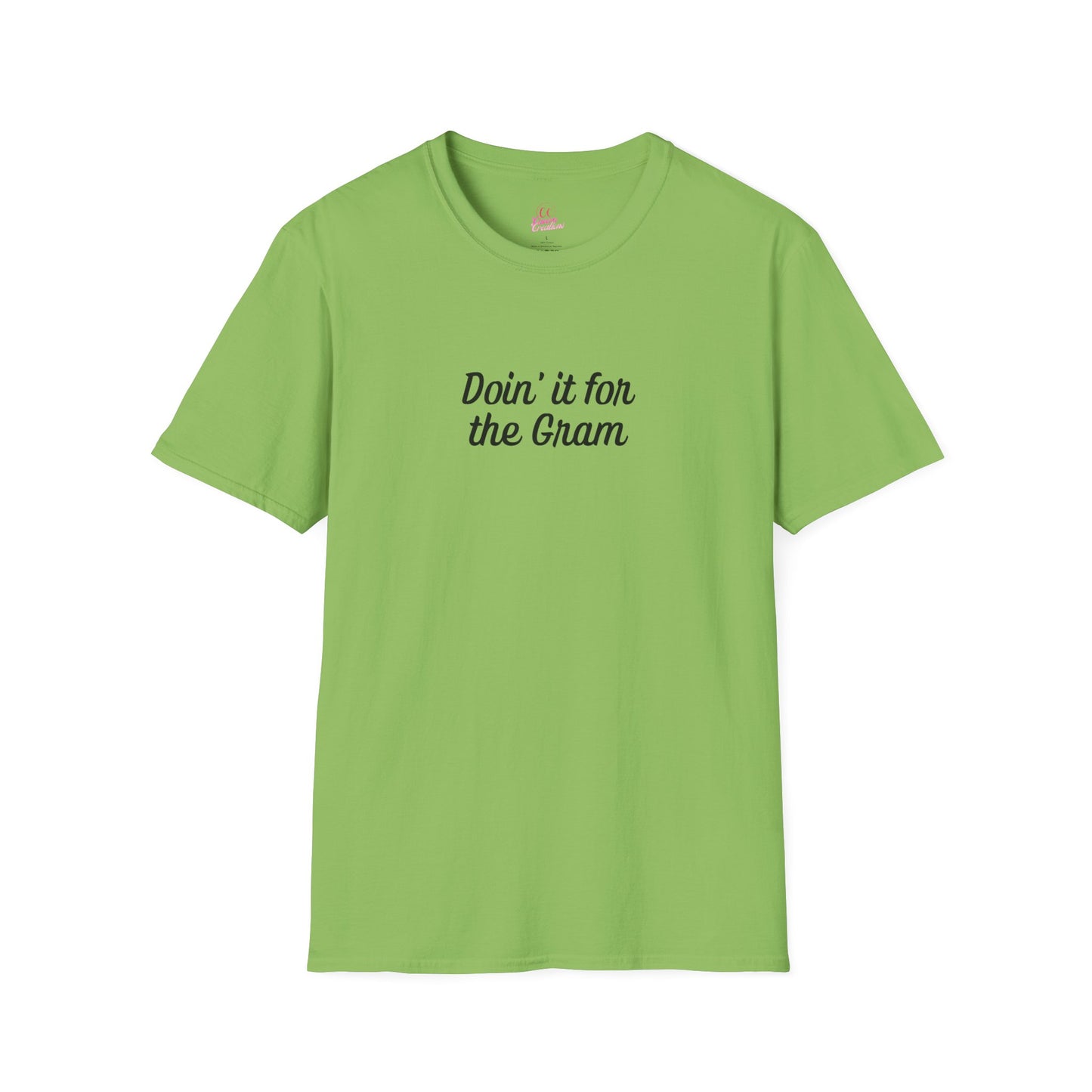 Doin' it for the Gram Influencer Women's Plus Short Sleeve Softstyle T-Shirt Sizes xl-5xl