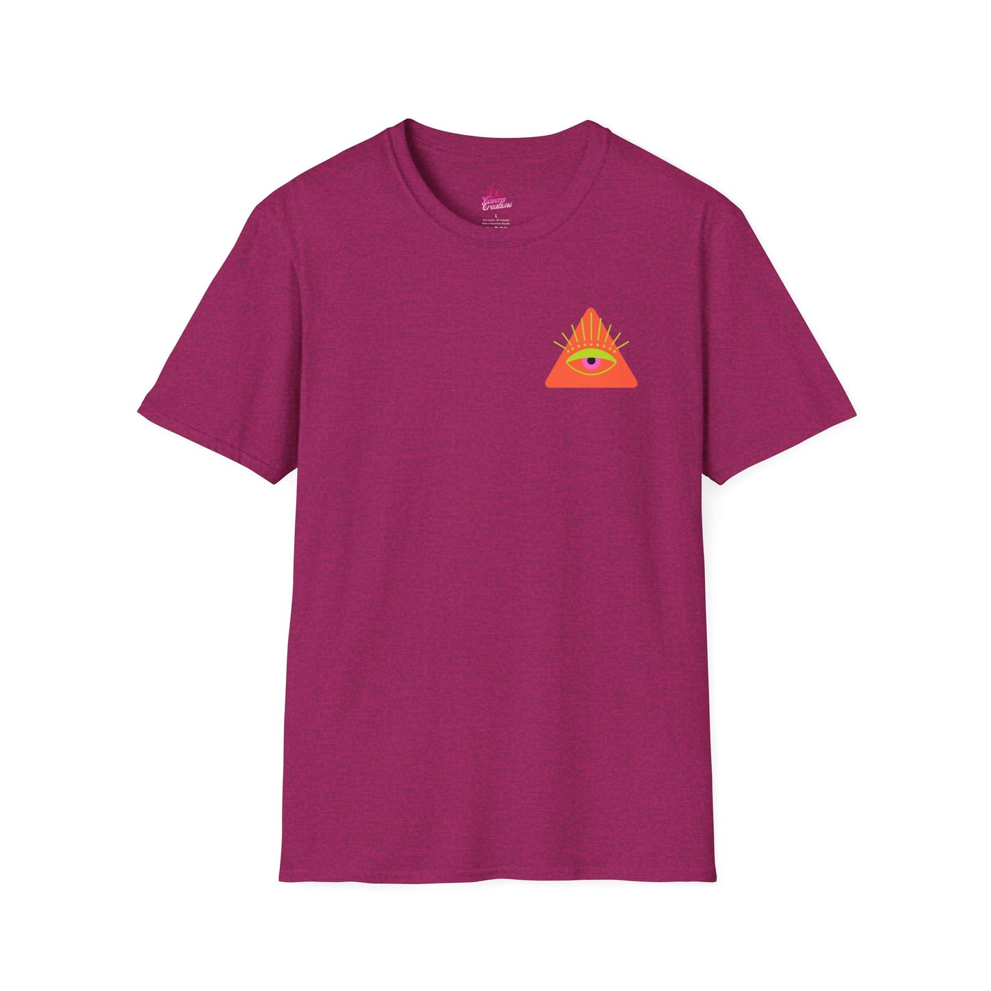 Trippy Mushrooms Double Sided Women's Plus Softstyle Tee Sizes xl-5xl