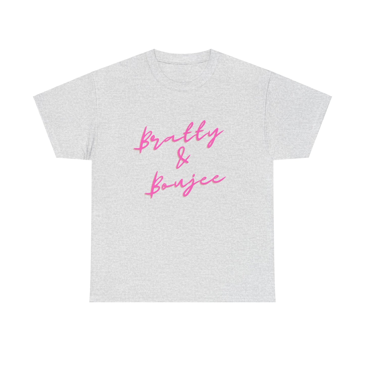 Bratty & Boujee Pink Script Women's Plus Tee Sizes: xl-5xl
