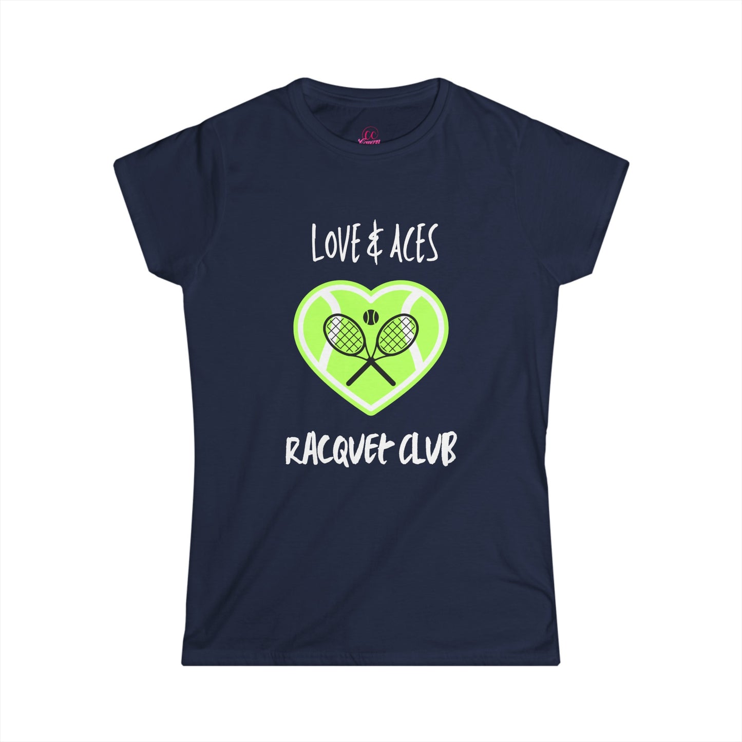 Love & Aces Tennis Club Women's Short Sleeve Softstyle T-Shirt Sizes S-2xl