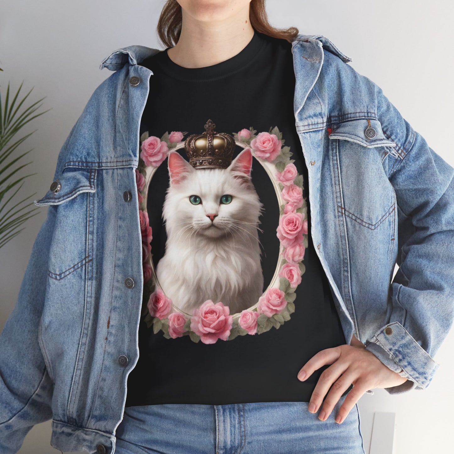 Coquette Kitty Cat Princess Women's Plus Cotton Short Sleeved Tee Size xl-5xl