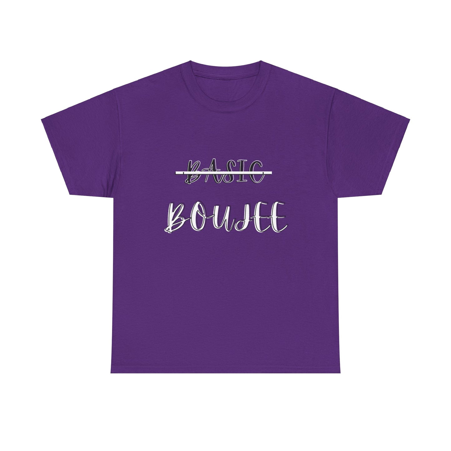 Pink Boujee Not Basic Women's Plus Heavy Cotton Tee Size xl-5xl