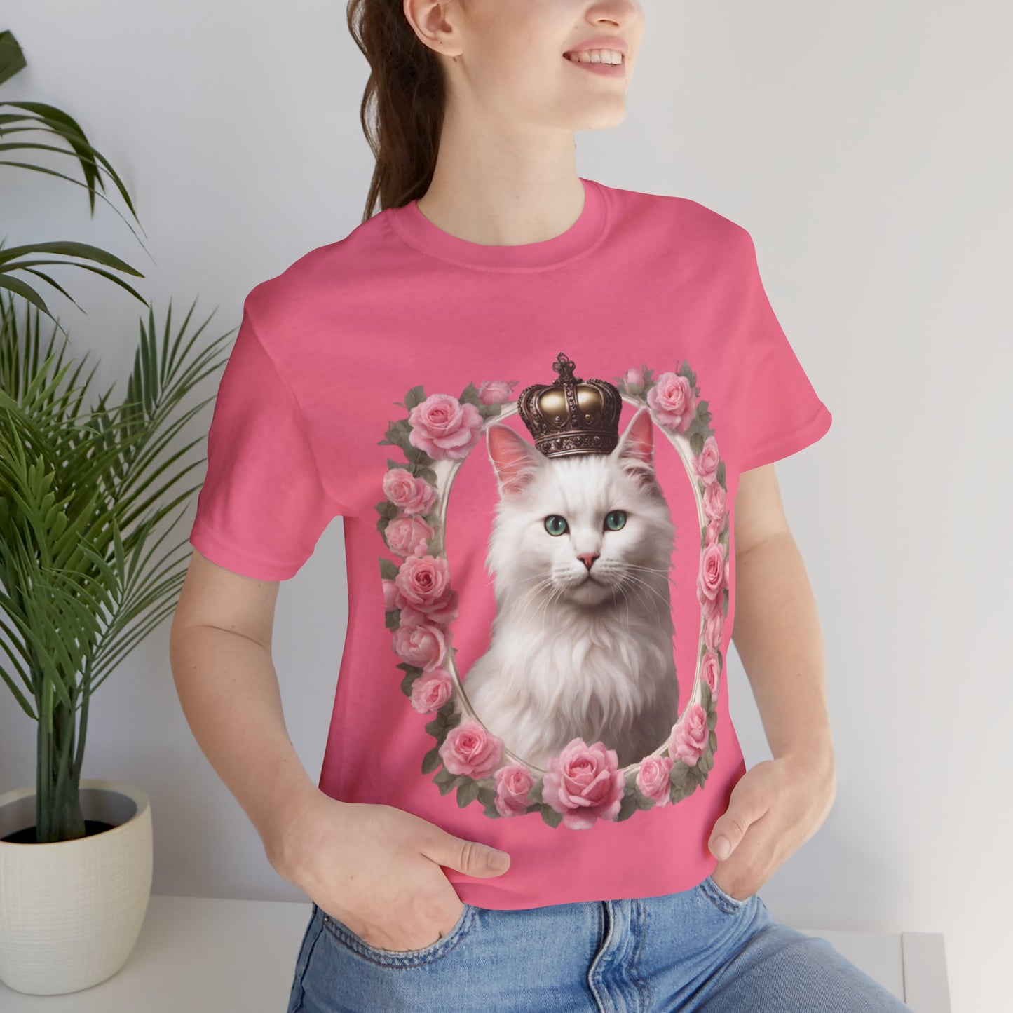 Coquette Kitty Cat Princess Women's Jersey Short Sleeved Tee Size S-2xl