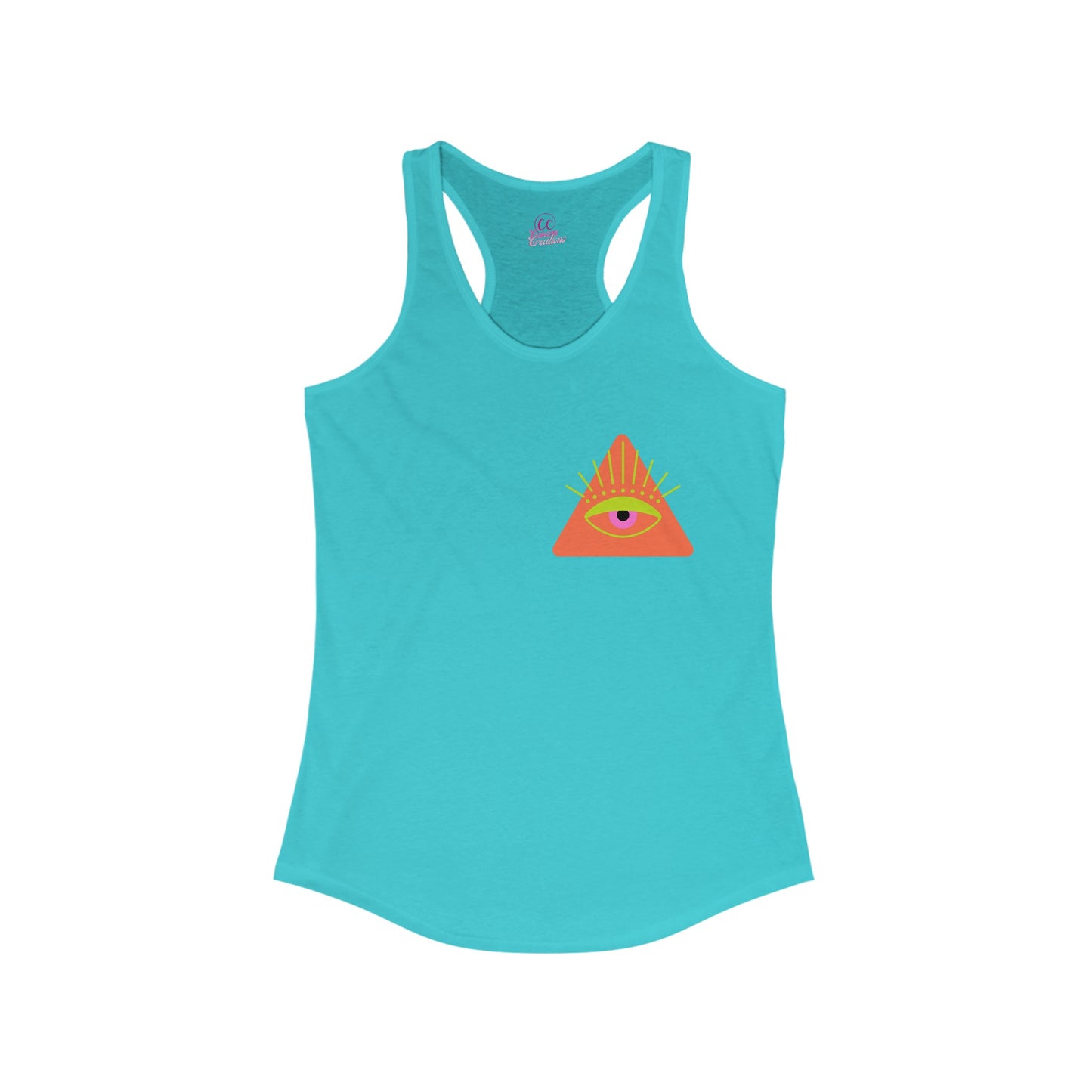 Trippy Mushrooms Double Sided Women's Racerback Slim Fit Tank Top Sizes xs-2xl