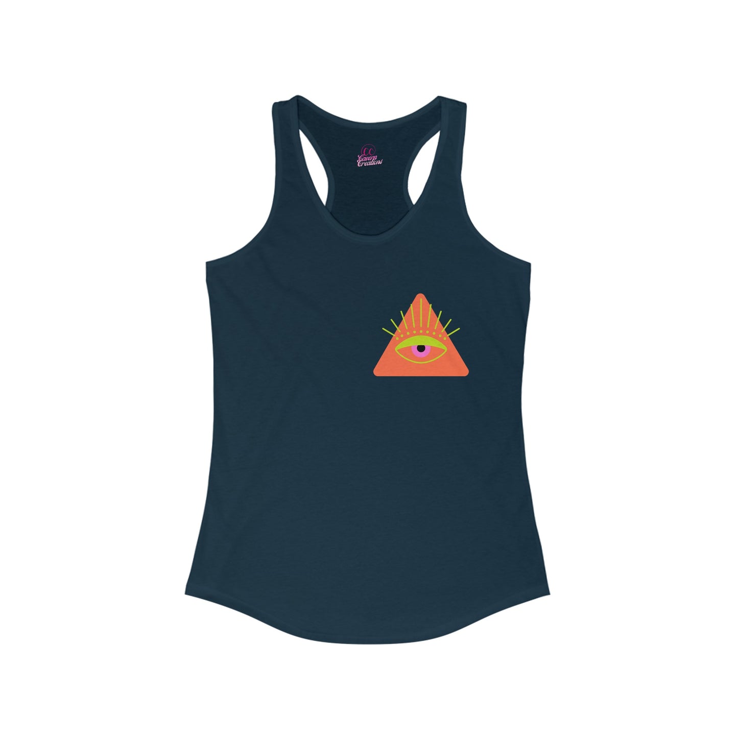 Trippy Mushrooms Double Sided Women's Racerback Slim Fit Tank Top Sizes xs-2xl