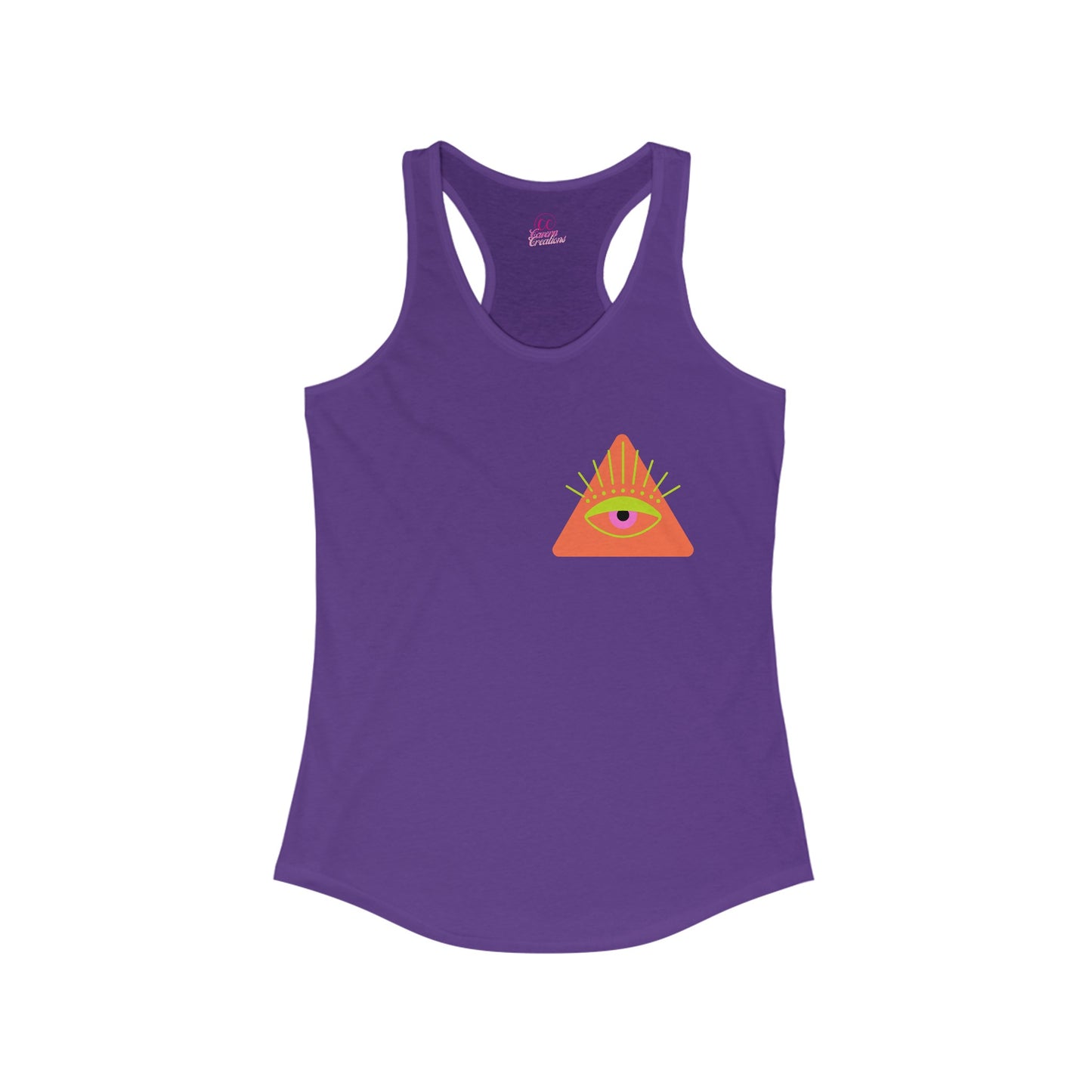 Trippy Mushrooms Double Sided Women's Racerback Slim Fit Tank Top Sizes xs-2xl