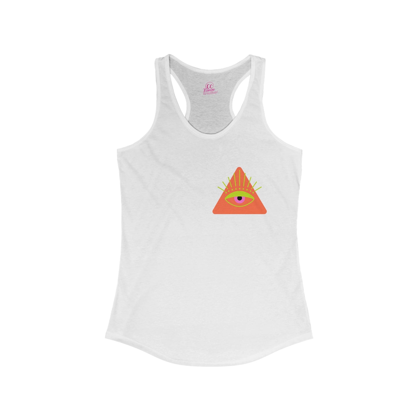 Trippy Mushrooms Double Sided Women's Racerback Slim Fit Tank Top Sizes xs-2xl