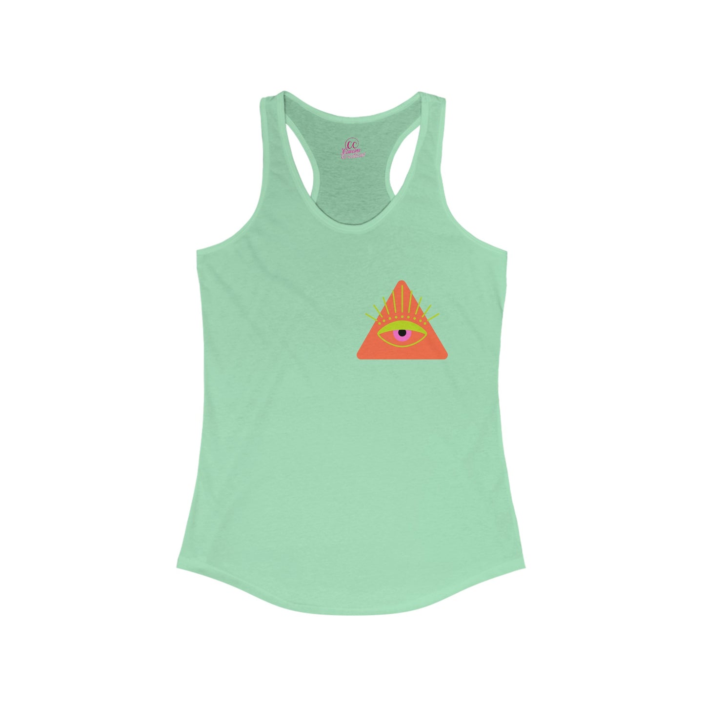 Trippy Mushrooms Double Sided Women's Racerback Slim Fit Tank Top Sizes xs-2xl