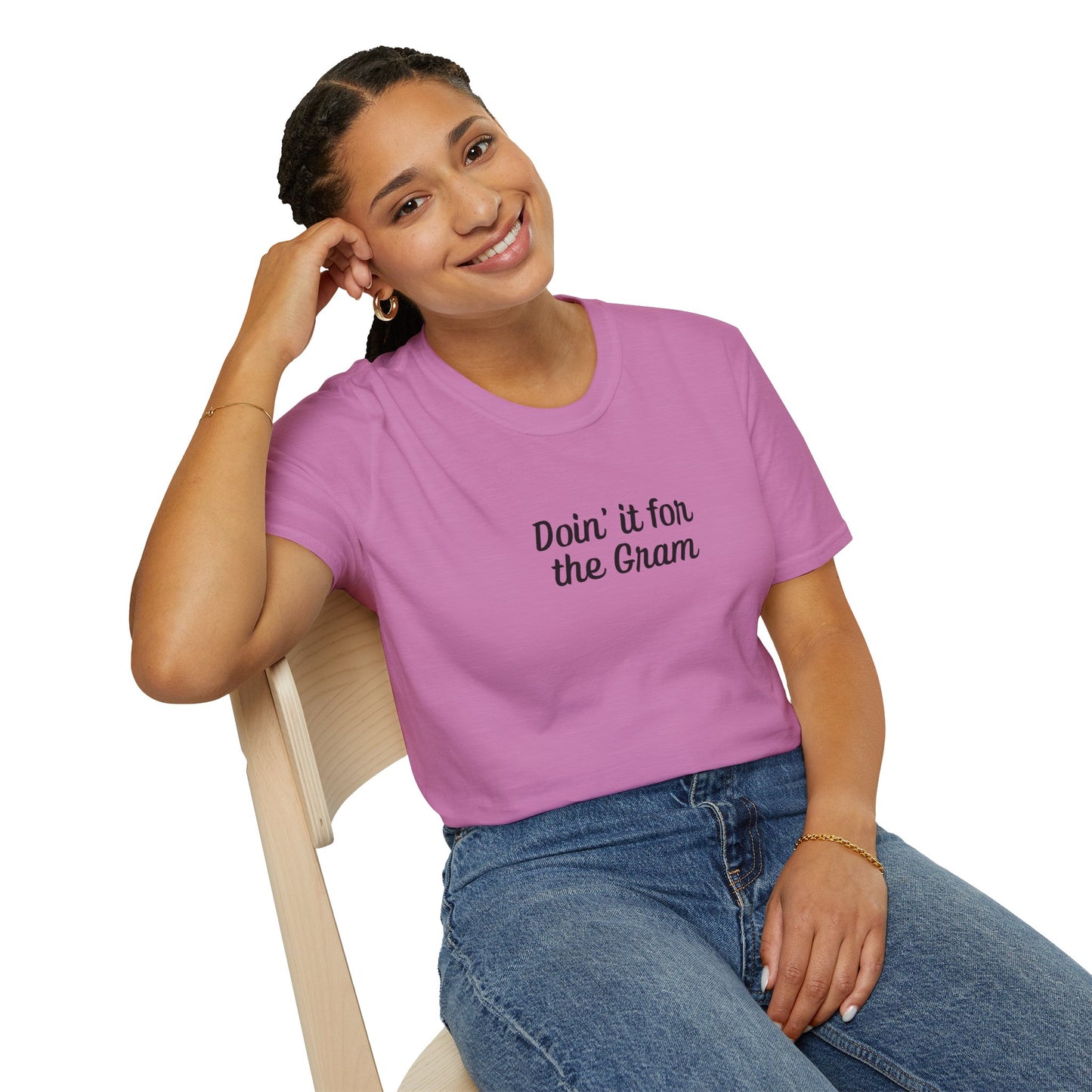 Doin' it for the Gram Influencer Women's Plus Short Sleeve Softstyle T-Shirt Sizes xl-5xl