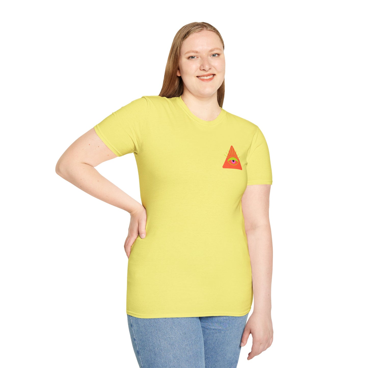 Trippy Mushrooms Double Sided Women's Plus Softstyle Tee Sizes xl-5xl