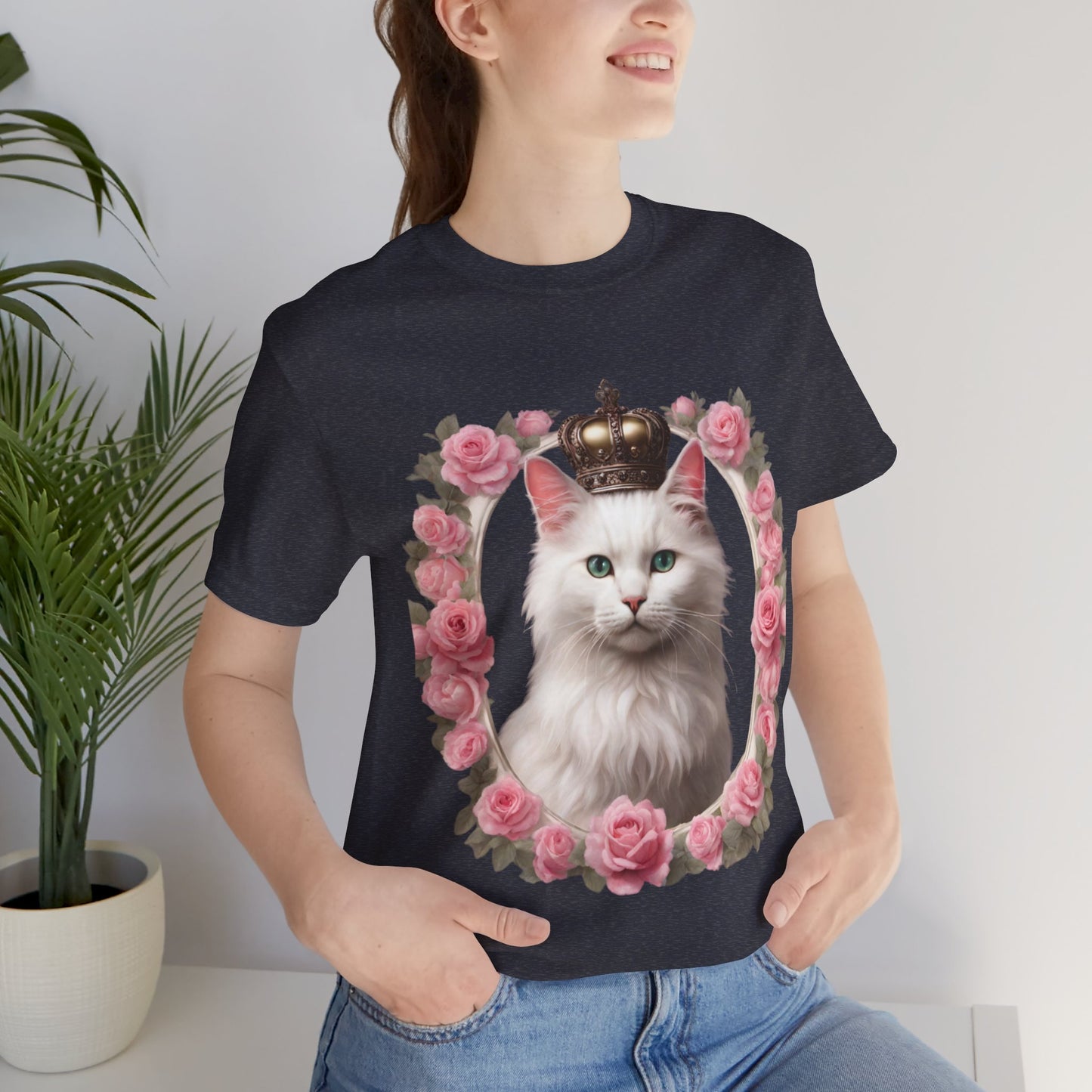 Coquette Kitty Cat Princess Women's Jersey Short Sleeved Tee Size S-2xl