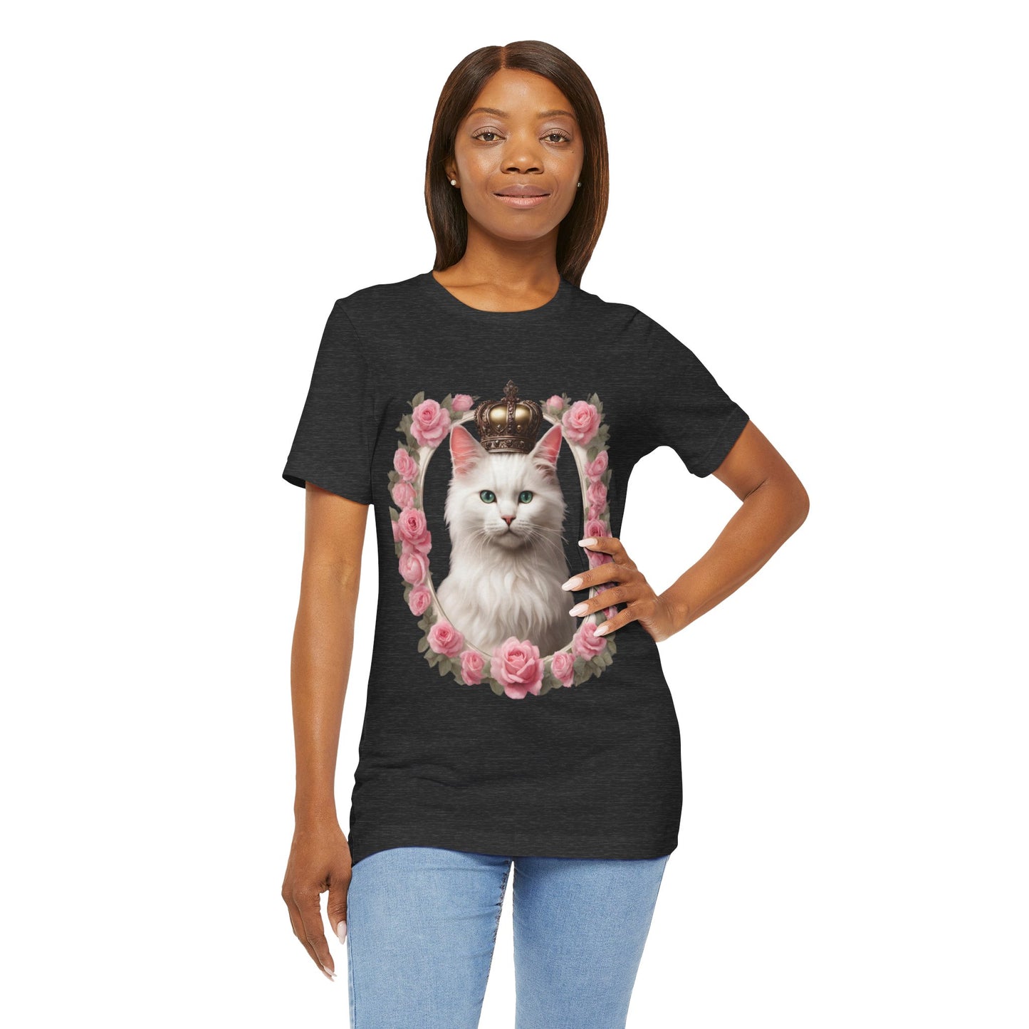 Coquette Kitty Cat Princess Women's Jersey Short Sleeved Tee Size S-2xl