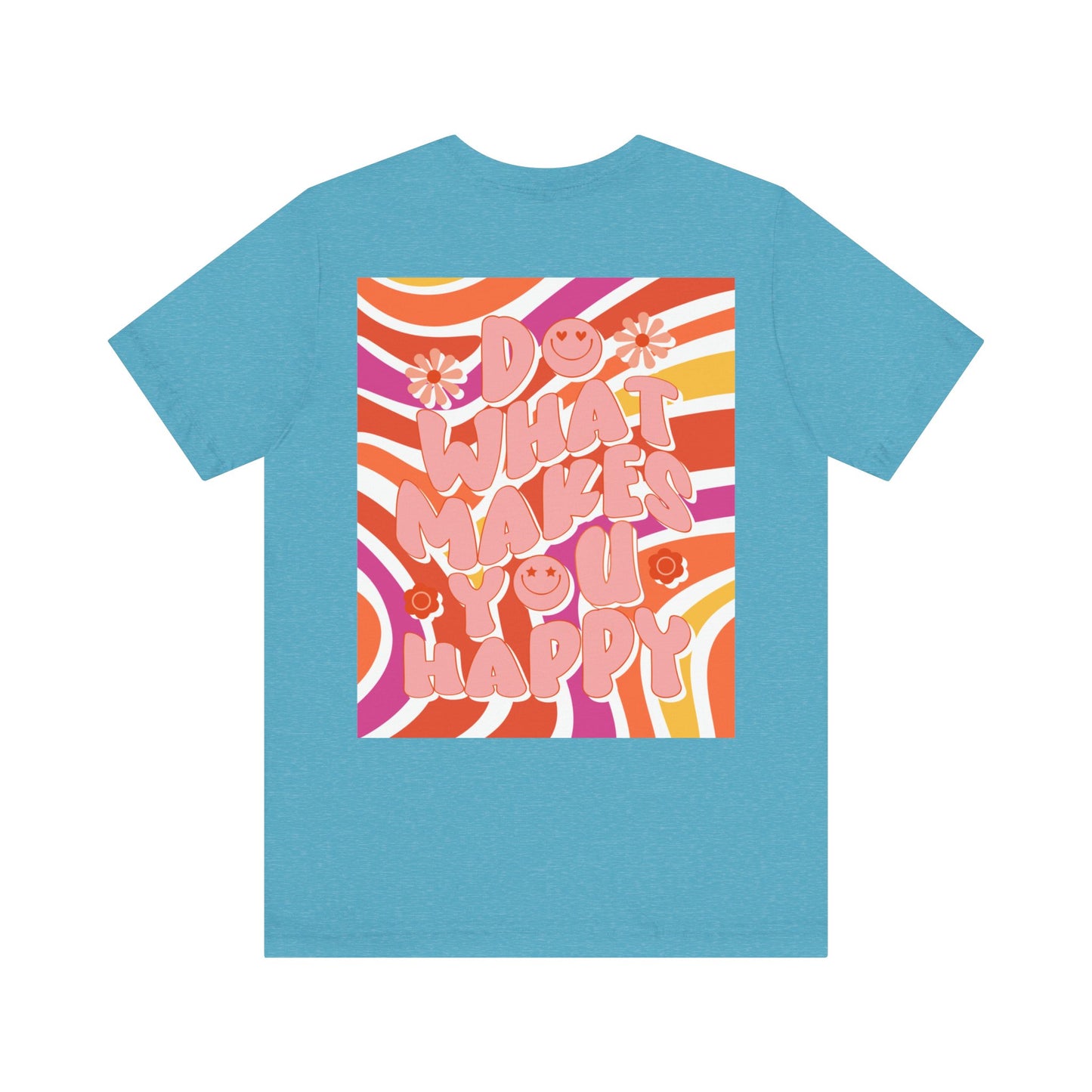 Hippie Happy 60's Retro Short Sleeve Tee Sizes S-2xl