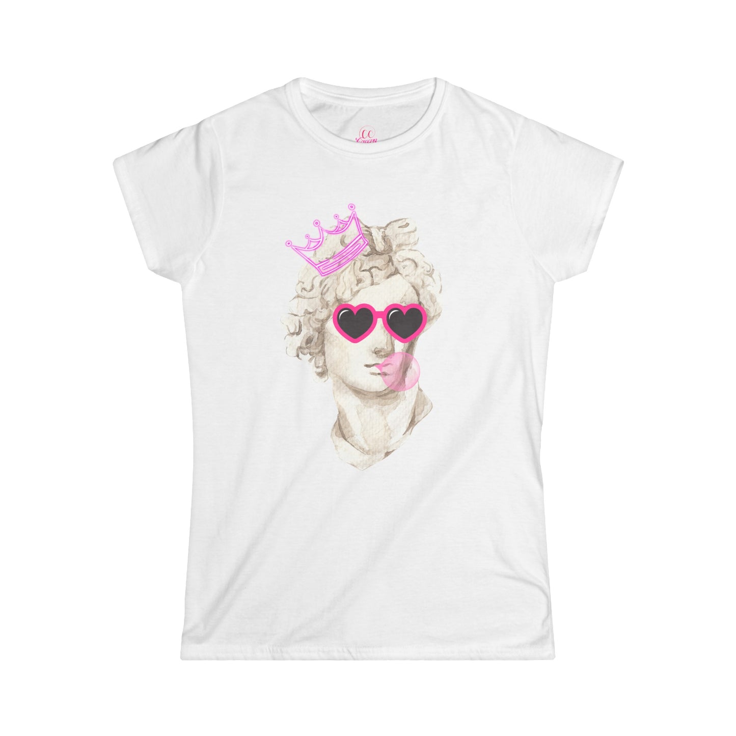Pink Bubble Princess Women's Softstyle Tee Sizes S-2xl