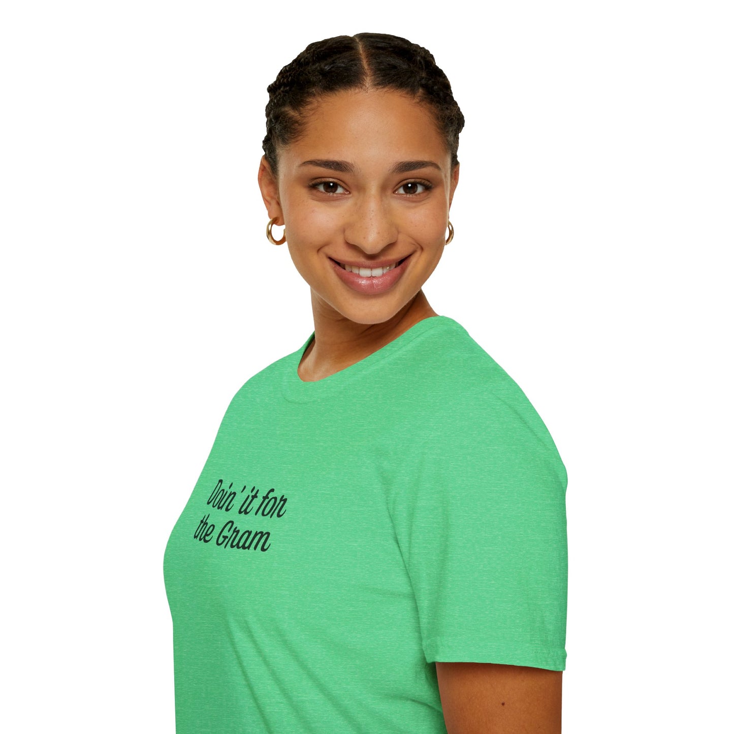 Doin' it for the Gram Influencer Women's Plus Short Sleeve Softstyle T-Shirt Sizes xl-5xl