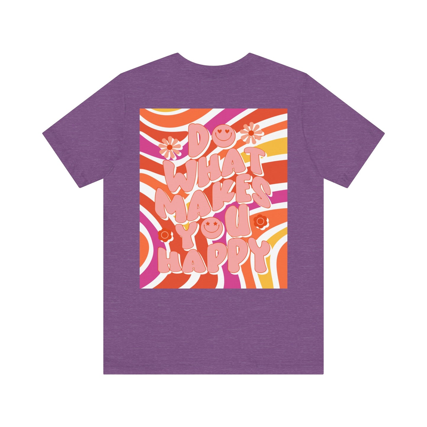 Hippie Happy 60's Retro Short Sleeve Tee Sizes S-2xl