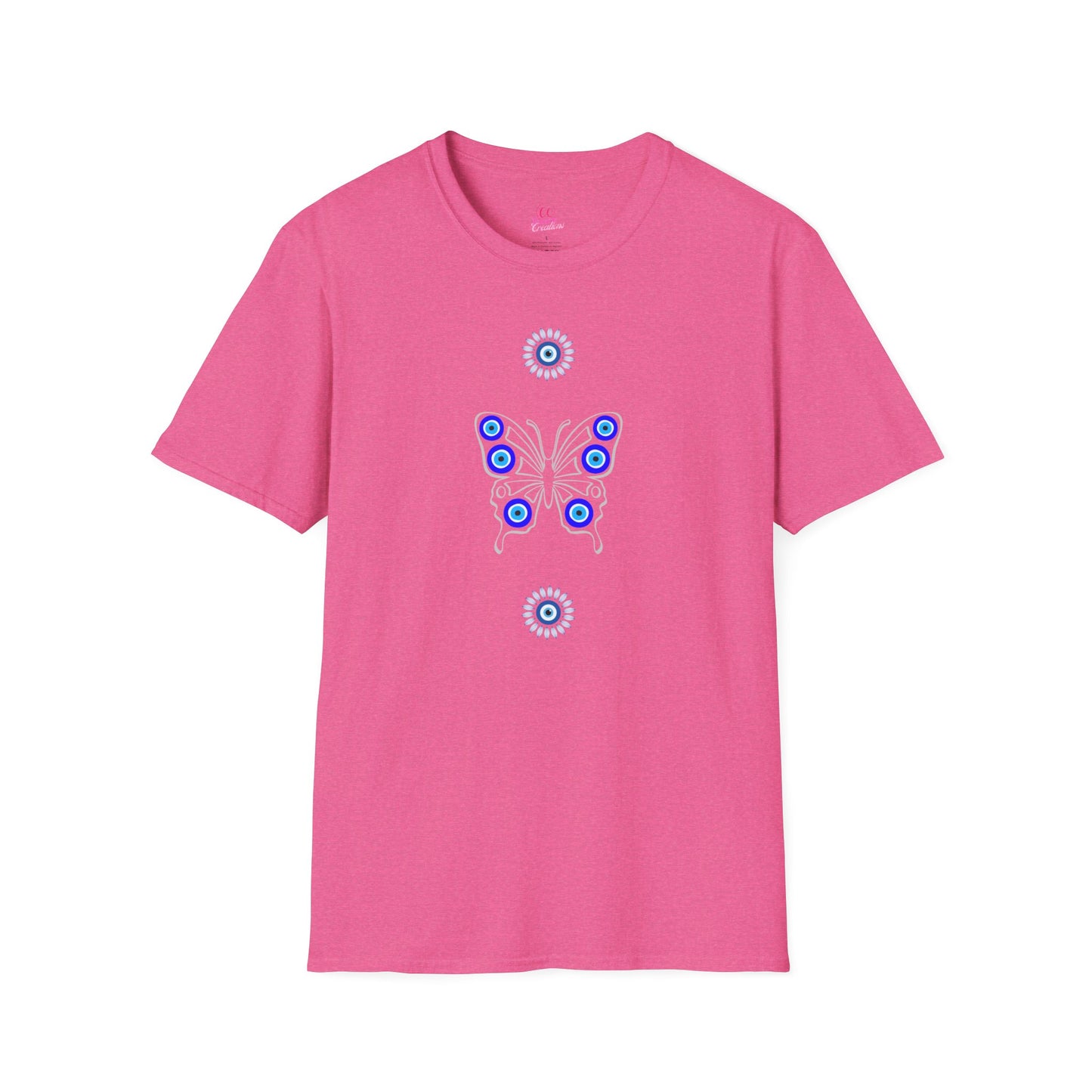 Evil Eye Butterfly Protection Women's Plus Short Sleeve Softstyle T-Shirt Sizes xl-5xl