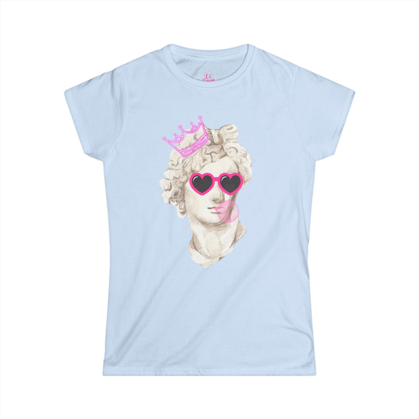 Pink Bubble Princess Women's Softstyle Tee Sizes S-2xl