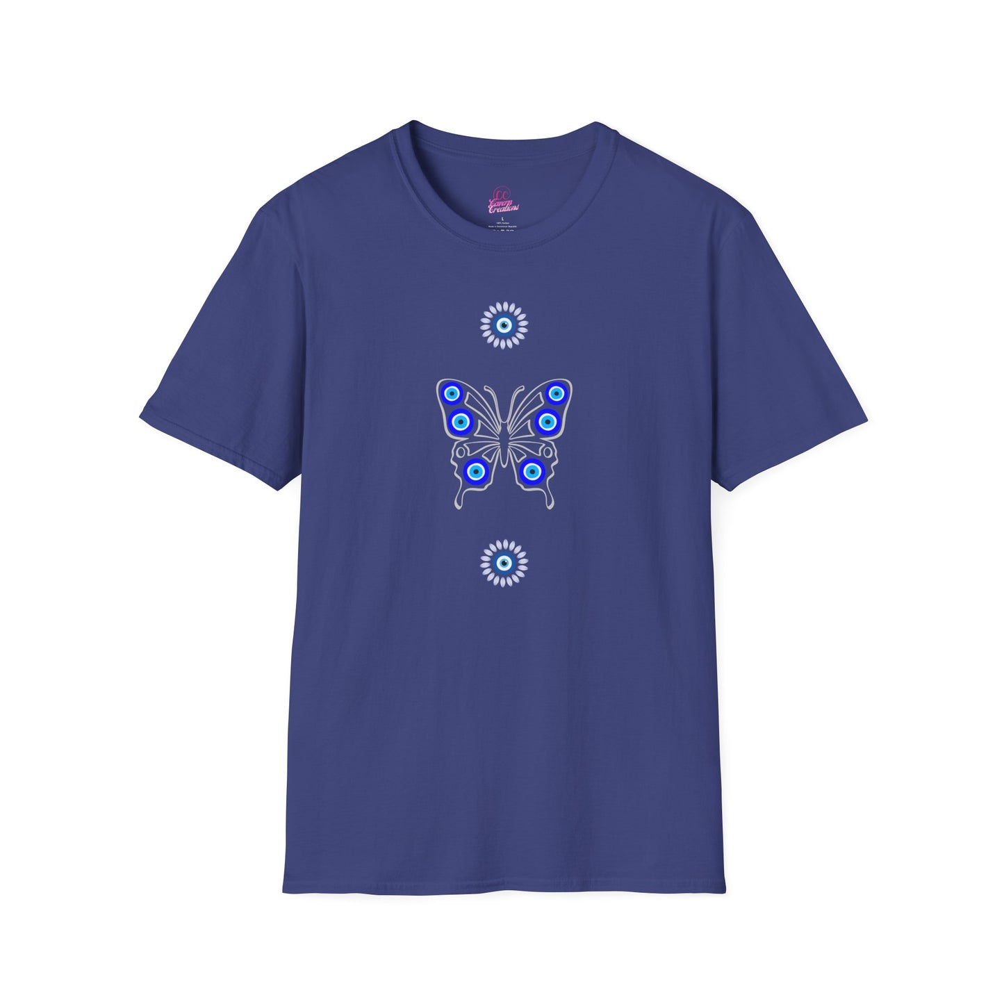 Evil Eye Butterfly Protection Women's Plus Short Sleeve Softstyle T-Shirt Sizes xl-5xl