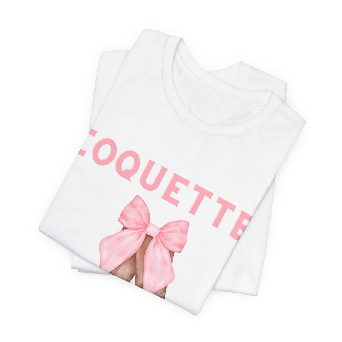 Coquette Cowgirl Bow & Boots Women's Jersey Short Sleeved Tee Size S-2xl