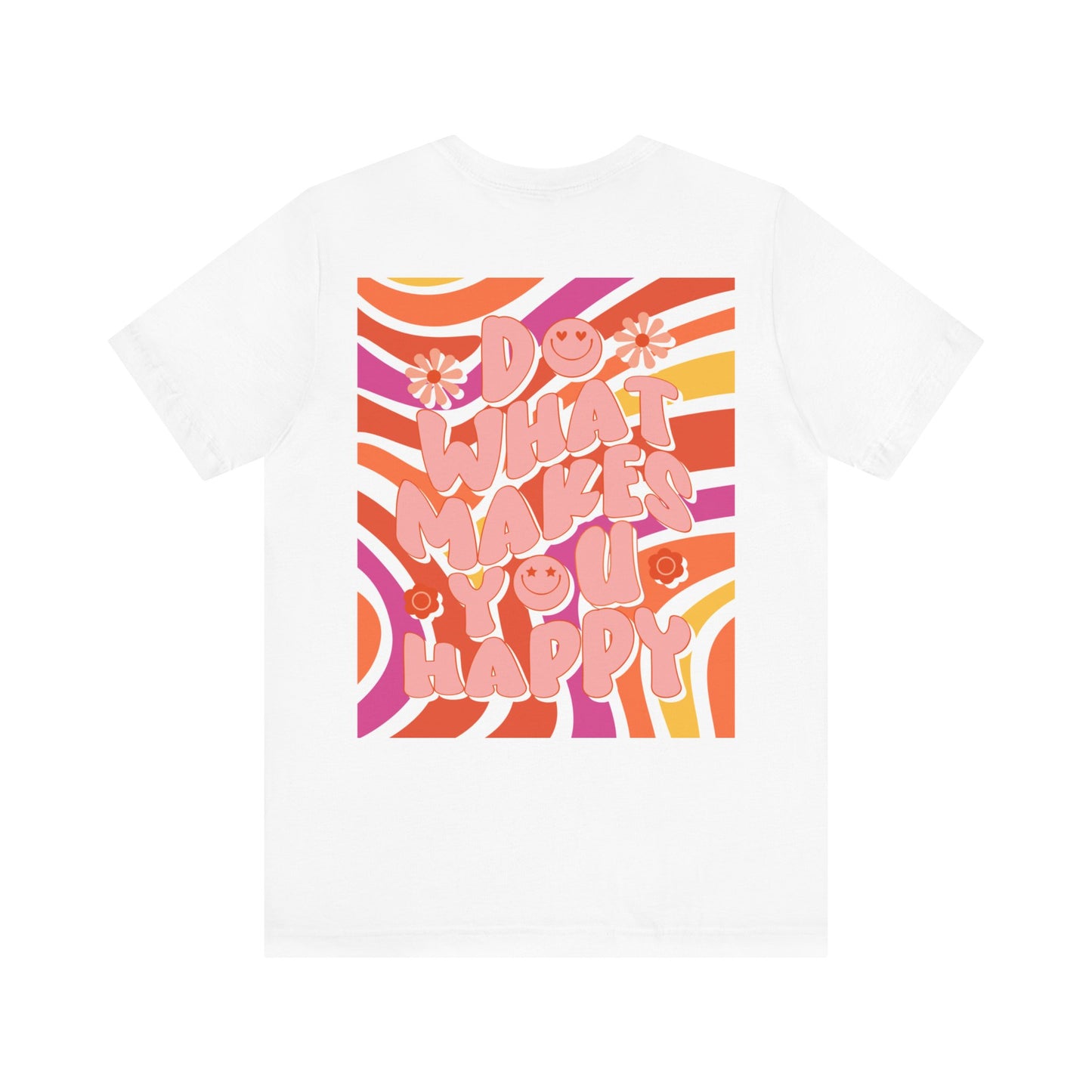 Hippie Happy 60's Retro Short Sleeve Tee Sizes S-2xl