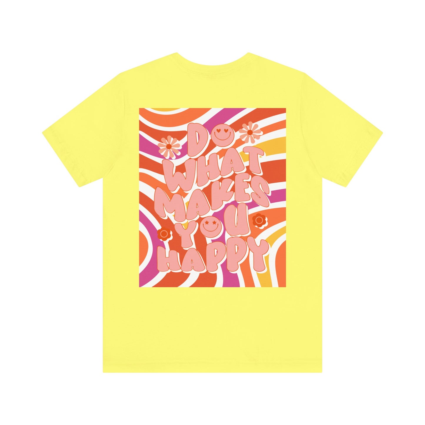 Hippie Happy 60's Retro Short Sleeve Tee Sizes S-2xl