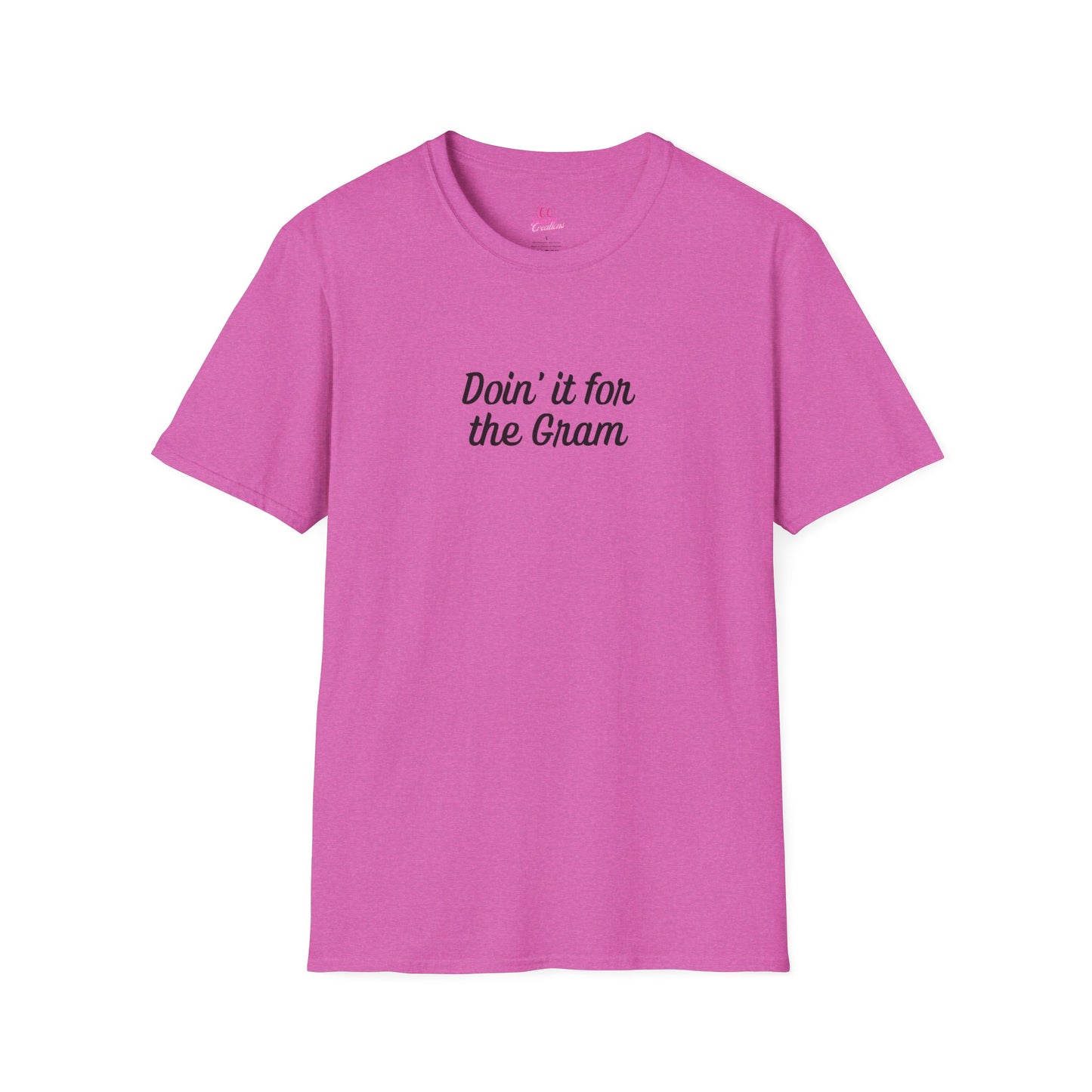 Doin' it for the Gram Influencer Women's Plus Short Sleeve Softstyle T-Shirt Sizes xl-5xl