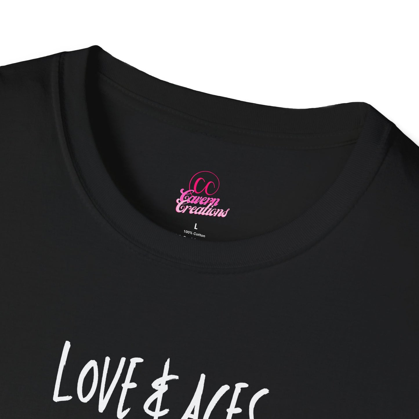 Love & Aces Tennis Club Plus Women's Softstyle T-Shirt Sizes XL-5XL