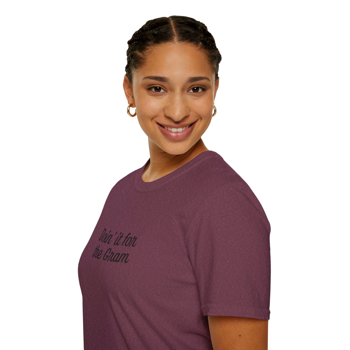 Doin' it for the Gram Influencer Women's Plus Short Sleeve Softstyle T-Shirt Sizes xl-5xl