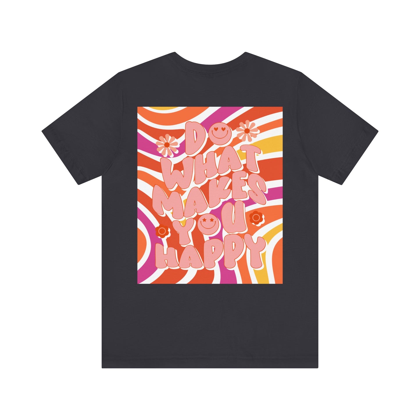 Hippie Happy 60's Retro Short Sleeve Tee Sizes S-2xl