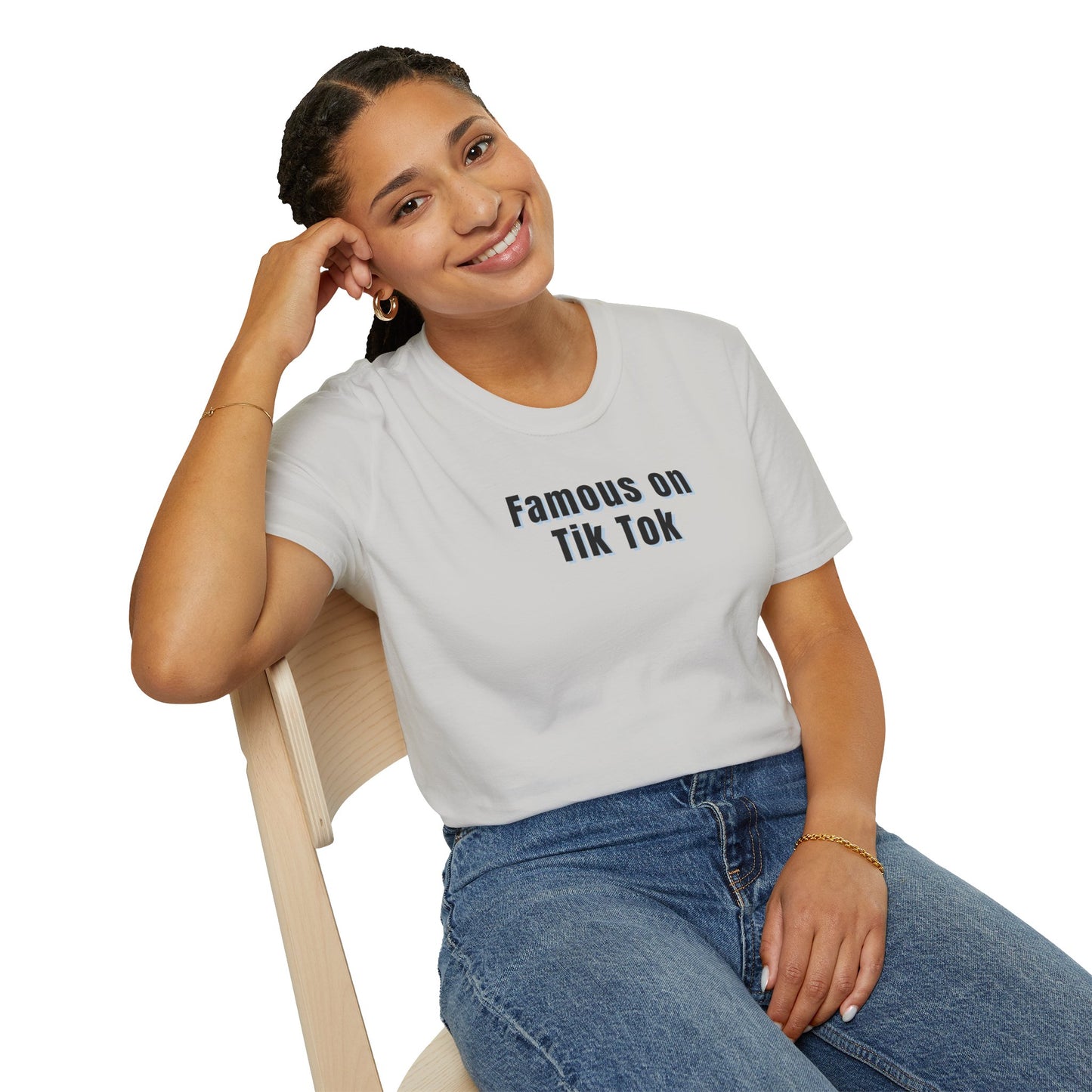 Famous on Tik Tok Influencer Women's Plus Short Sleeve Softstyle T-Shirt Sizes xl-5xl